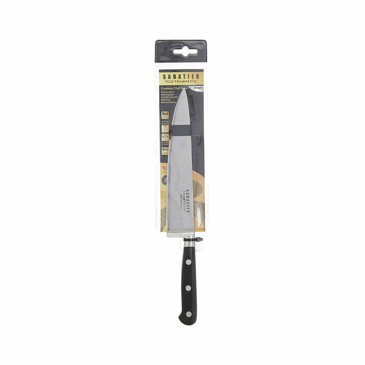 Coltello da chef Sabatier Origin Acciaio Metallo 20 cm (Pack 6x)